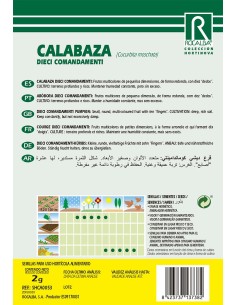 Semilla calabaza dieci comandamenti 2
