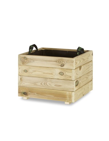 Jardinera madera cuadrada (50x50x40)