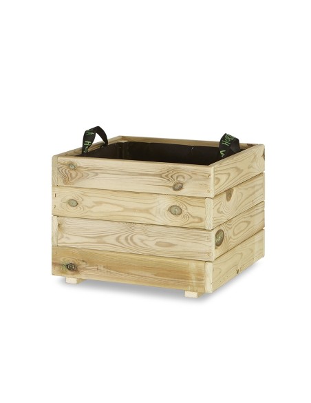 Jardinera madera cuadrada (50x50x40)