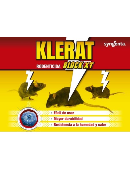 Raticida Klerat Block XT (300 gr)