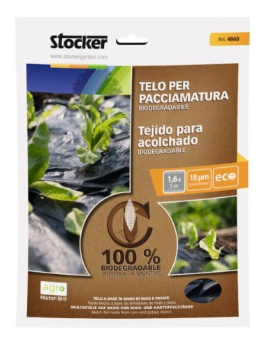 Teixit antigerminant làmina per a hort Biodegradable (10 x 1,4 metres)