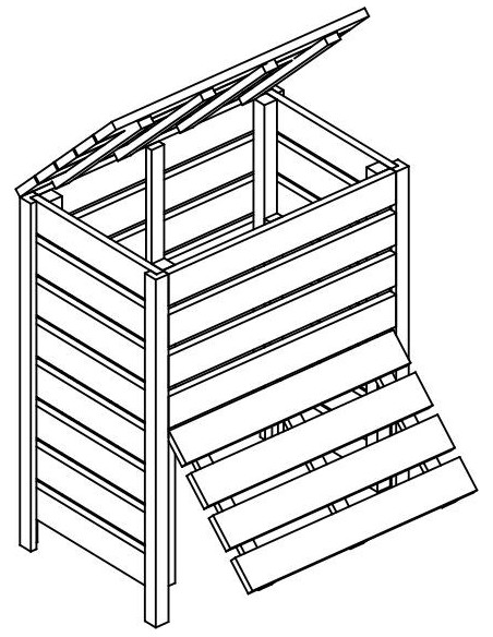 Compostador 410 litros Stocker