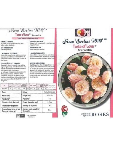 Rosal comestible (maceta 14 cm ø), colores y sabores a escojer