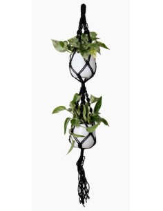 Macramé 2 torretes negre (per a test 13 cm Ø)