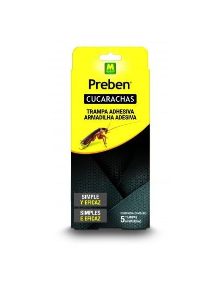 Trampa adhesiva contra cucarachas (Preben)