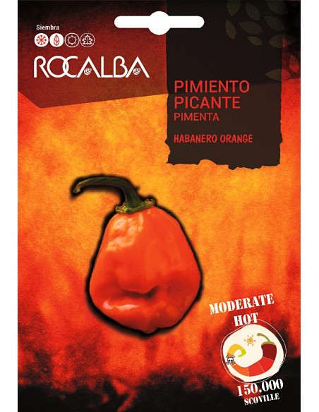 Semilla Pimiento  Habanero Orange (150.000 scoville)