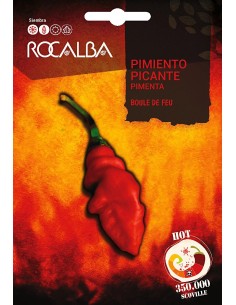 Semente de pimentao Boule de feu (350.000 scoville)