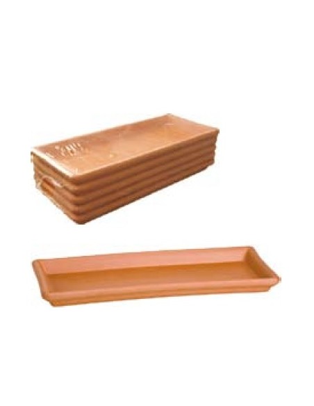Plato de barro para jardinera