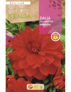 Lâmpada dália vermelha