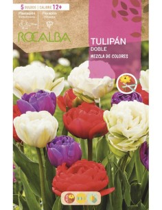 Bulbo de tulipán doble variado (bolsa 5 unidades)