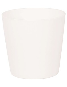 Pote básico de cerâmica branca (vários tamanhos)