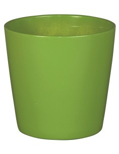 Pote de cerâmica básico verde (vários tamanhos)