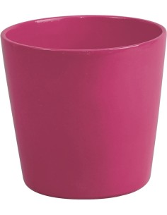 Maceta de cerámica básica rosa (varias medidas)