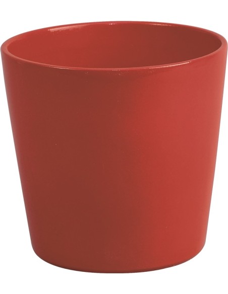 Maceta de cerámica básica roja (varias medidas)