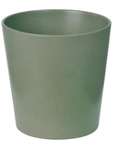 Pote de cerâmica cáqui básico (vários tamanhos)