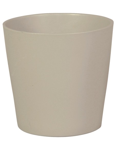 Maceta de cerámica básica beige (varias medidas)