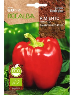 Semilla pimiento quadrato d'asti rosso ecológico