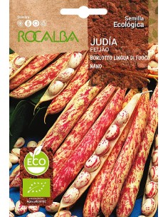 Semilla Judía Borlotto lengua de fuego enana (ecológica)