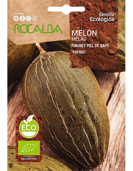 Semilla Melón Piñonet Piel de Sapo 'Papiro' (ecológica)