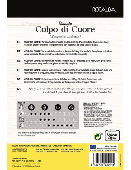 Semente de tomate Colpo di Cuore