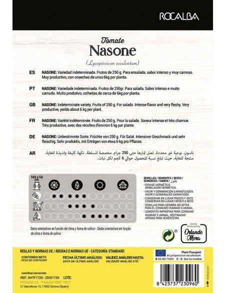 Semente de tomate Nasone