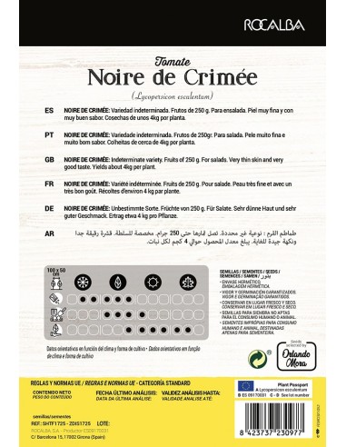 Semente de tomate Noire de Crimée