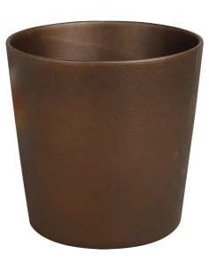 Maceta de cerámica básica bronce (varias medidas)