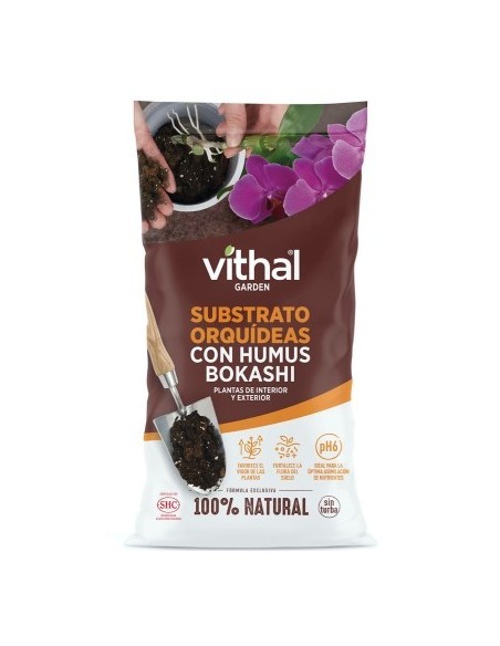 Substrato orquídeas com humus Bokashi (2 litros)