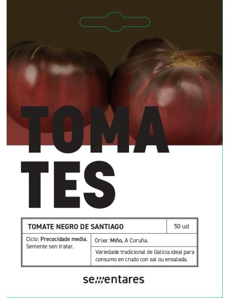 Llavor tomàquet Negre de Santiago (tradicional gallec)