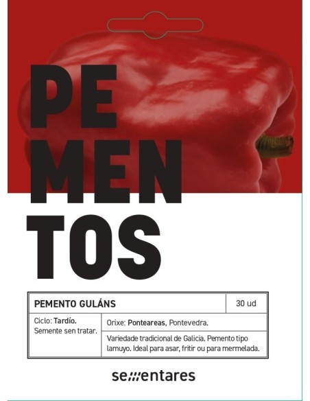 Semente de pimento Gulans (tradicional galego)