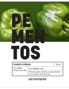 Semente de pimento Piñeira (tradicional galego)