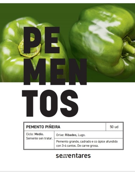 Semente de pimento Piñeira (tradicional galego)