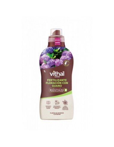 Engrais liquide fétrilisant floraison avec guano organique Biosphere puls (1 litre)