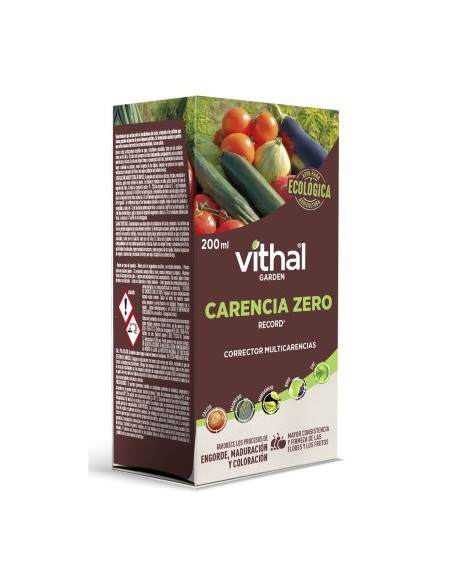 Corrector multicarències Carència Zero Vithal Garden ecològic (200 ml)