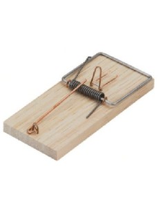 Piège à souris plat en bois