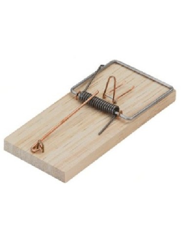 Piège à souris plat en bois