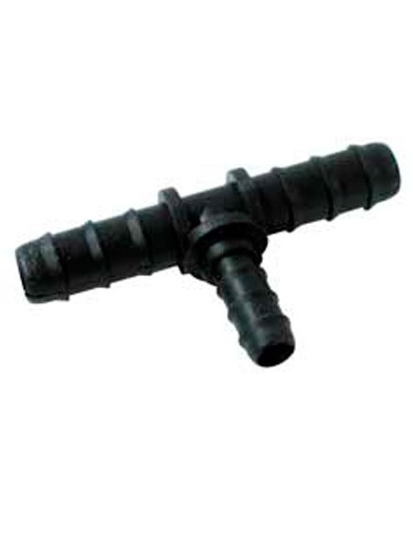 Te reductora de tub de goteig de 16 a 12 mm (4 unitats)