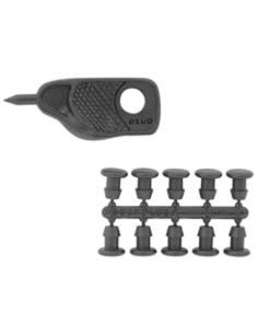 Poinçon et bouchons pour micro-tube goutte-à-goutte 4 mm (10 unités)