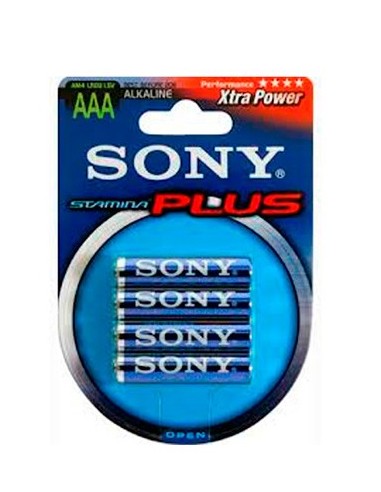 Pack 4 pilas alcalinas 1,5V Sony