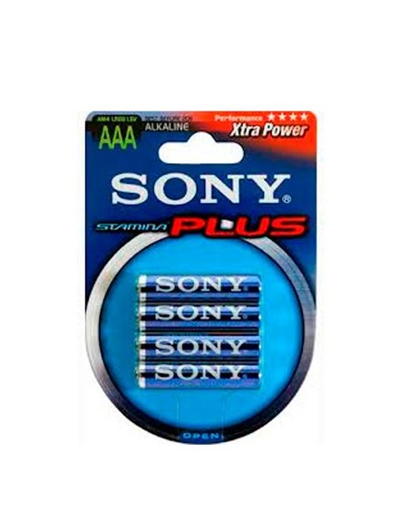 Pack 4 pilas alcalinas 1,5V Sony