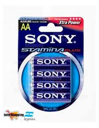 Pacote 4 pilhas alcalinas 1,5 V Sony