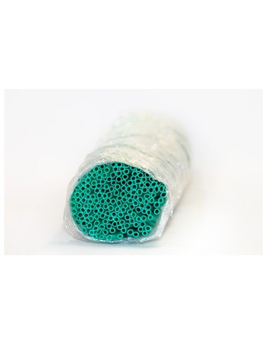 Tiras de 25 cm de "macarrón" de PVC verde