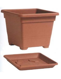 Maceta cuadrada de plástico Balconette