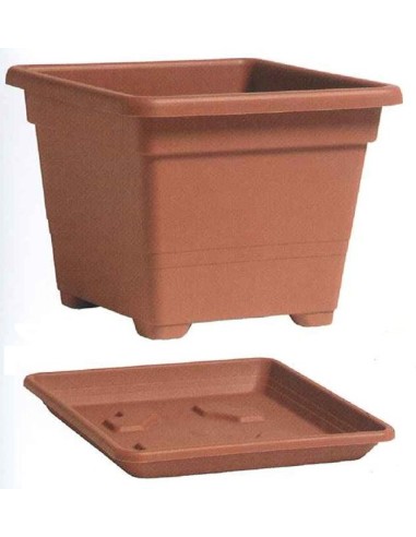 Maceta cuadrada de plástico Balconette