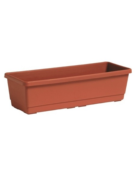 Jardinera de plástico con plato Firenze