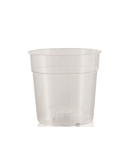 Maceta redonda de plástico Transparente