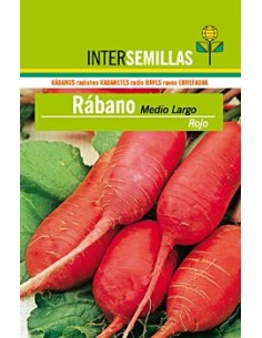 Semilla Rabano medio largo rojo