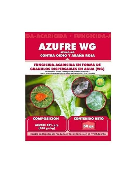 Fungicida acaricida Azufre WG