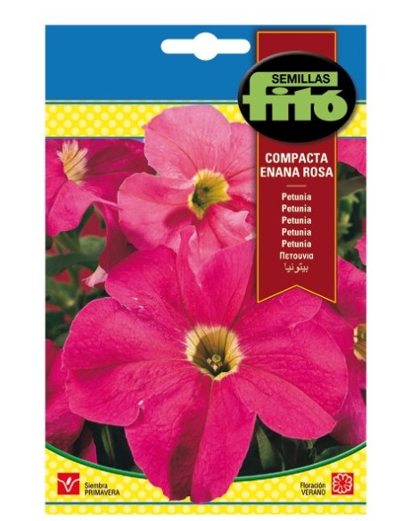 Llavor ornamental Petúnia compacta enana vermella