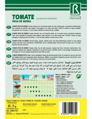 Semente De Tomate Berne Rose